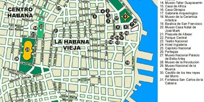 Карта порт Гаваны карте